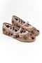 Pety Beige Tulle Floral Embroidery Detail Women's Ballerinas - 2