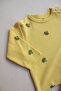 Broccoli Printed Button Detailed Baby Top - 5