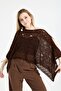 Women's Casual Knitwear Knitted Poncho Blouse - 3