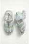 Girl's Closed Toe Sandals Velcro Glittery Summer Casual Orthopedic Non-Slip Sole Safe Design - 7