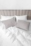 100% Organic Cotton Akfil Pillowcase Set of 2 - 50X70 cm Fog Gray