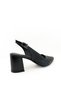 Genuine Leather Patent Leather Black Color Thick Heel 35-36-37-38-39-40-41 Size Women's Heeled Shoes - 7