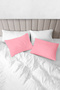 100% Organic Cotton Akfil Pillowcase Set of 2 - 50X70 cm Pink