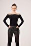 Madonna Collar Lace Macy Cashmere Blouse Black - 4