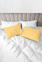 100% Organic Cotton Akfil Pillowcase Set of 2 - 50X70 cm Light Yellow