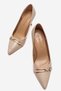 Women's Pearl Stone Pointed Toe Stiletto Shoes Ten Kirişik - 5