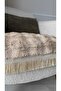 Tasseled Fluffy Plush Soft Rabbit Hair Square Pattern Bohemian Sofa Cover for Armchair (1 Piece) - 2