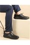 Jf-5020 Men's Genuine Leather Flexible Soft Ultra Light Laceless Comfort Sole Daily Shoes - 6