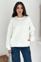 Basic Sweat with Side Pockets - Ecru Ekru - 2