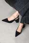 Stefan Women's Suede Heeled Shoes Black