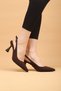 Women's Thin Heeled Satin Evening Dress Shoes High Heels - 2