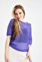 Women's Knitwear Knitted Loose Slim Blouse - 5
