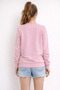 25303-26 Girl's Sweatshirt with Lace Sleeve Detail, Comfortable Fit, Daily Wear - 6