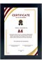 A4 Certificate Frame & Document Frame – Real Glass, Wall Mount & Tabletop Display, Port