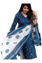 Blue Kurta Palazzo Set With Dupatta - ALV1142 - Blue-Size:S-36-Inches - 3