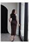 Square Neck Thick Strap Denim Dress - 5