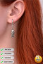 Steel Special Design Dangle Gift Fish Couple Earrings, Does Not Tarnish or Fade - 4