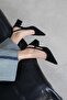 Karla Women's Heeled Suede Shoes Black - 2