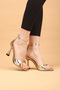 Women's High Heeled Ankle Strap Evening Dress Shoes Heeled Shoes - 2