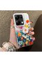Redmi Note 13 Pro 4g Compatible Silicone Edge Hard Back Anti-Fall Phone Case Flower Pattern