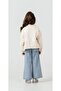 4-8 Years Old Girl's Ecru Jacket T-Shirt Jean Pants Combination-7 Y - 3