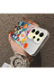 Samsung Galaxy S24 Ultra Compatible Silicone Edge Hard Back Anti-Fall Phone Case Flower Pattern - 3