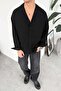 Black Stripe Detail Relaxed Shirt