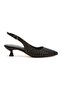 Black Women's Pearl Evening Shoes - 4