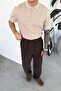 Stone Knit Pattern Relaxed Knitwear Polo Neck T-Shirt - 2