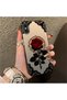 حافظة هاتف iPhone XS Max متوافقة مع حافة السيليكون الصلبة ومضادة للسقوط بنمط الورود
