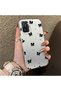Redmi Note 10 Compatible Silicone Edge Hard Back Anti-Fall Phone Case Small Bow