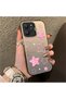 Redmi 12 Compatible Silicone Edge Hard Back Anti-Fall Phone Case Pink Star