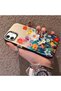 iPhone 12 Mini Compatible Silicone Edge Hard Back Anti-Fall Phone Case Flower Pattern - 2