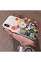 iPhone XS Max Compatible Silicone Edge Hard Back Anti-Fall Phone Case Flower Pattern - 2