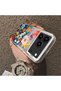 iPhone 17 Pro Max Compatible Silicone Edge Hard Back Anti-Fall Phone Case Flower Pattern - 3