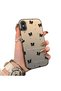 iPhone XS Max Compatible Silicone Edge Hard Back Anti-Fall Phone Case Small Bow - 3