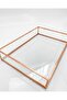 Copper Rose Glass Tray 4 mm Thick Glass Decorative 30cm X 20cm X 5cm - 2