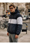 Men's Colorful Trendy Smoked Zippered Raincoat - 3