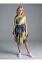 Girl's Patterned Design Dress - 6