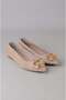 Seç 4051 Genuine Leather Buckled Women's Flat Shoes Mink Suede