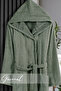 Stella Cotton Velvet Hooded Bathrobe |   Women's Bathrobe |   Men's Bathrobe |   Dowry |   Bathroom - 2