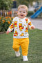 100% Cotton Printed Baby Set 6-12-18 Months – Long Sleeve Sweatshirt and Pants Set of 2