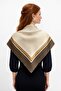 Choose Your Style Brown Striped Polka Dot Scarf / Bandana / Accessory / Shawl / Scarf 70X70 - 2