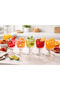 Set of 6 Striped Glass Shot Glasses – 65 ml |   Presentation Cup - 2