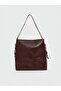Lcw Accessories Burgundy Leather Look Women's Shoulder Bag