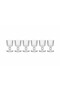 Set of 6 Striped Glass Shot Glasses – 65 ml |   Presentation Cup