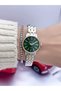 Steel Strap 2 Year Warranty 3 Atm Waterproof Women's Wristwatch + Bracelet Gift - 3