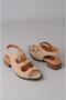 Seç 26108623Y Genuine Leather Heel-Style Women's Sandals (Heel Height: 3 cm) Mink Suede - 7