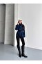 Women's Mock Neck Belted Short Lined Melton Coat - 5