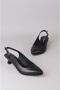 Seç 1211 Genuine Leather Heel Shoes (Heel Height: 5 cm) Black - 3